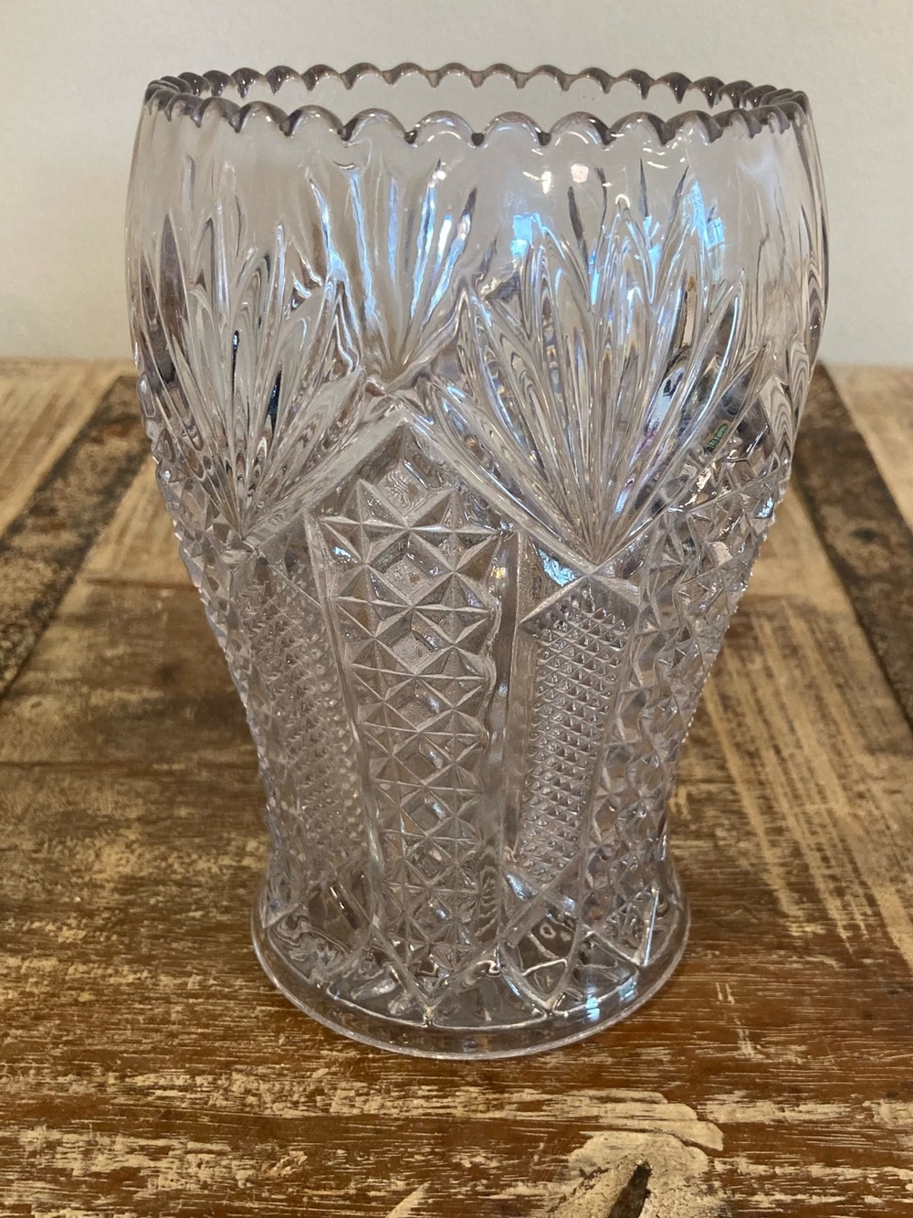 Pressed Glass U.S. Glass Co Panama Celery Server / Spooner - Picture 7 of 15